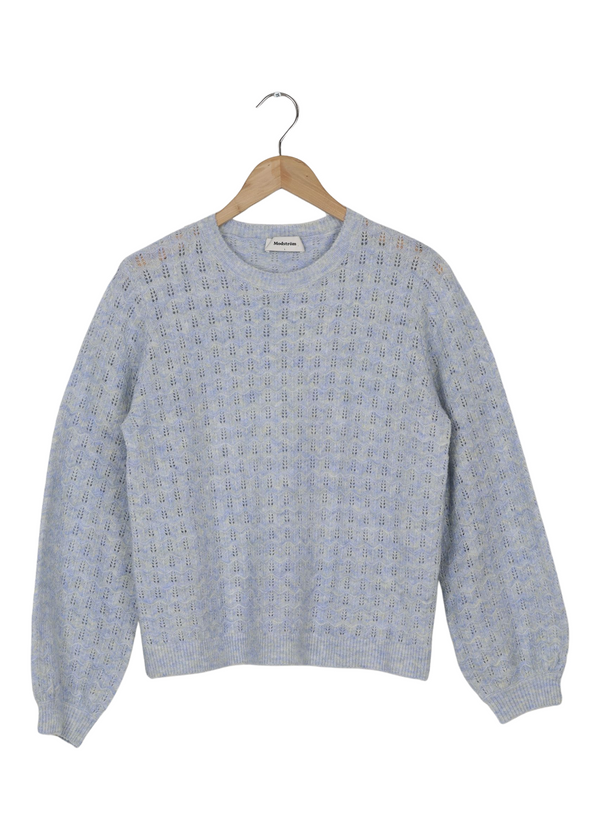 Modström Preloved AlvesMD o-neck - Blue Pearl