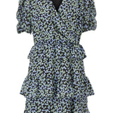 Modström Preloved Earl print dress, varen er en brugt style - Blue Mini Floral