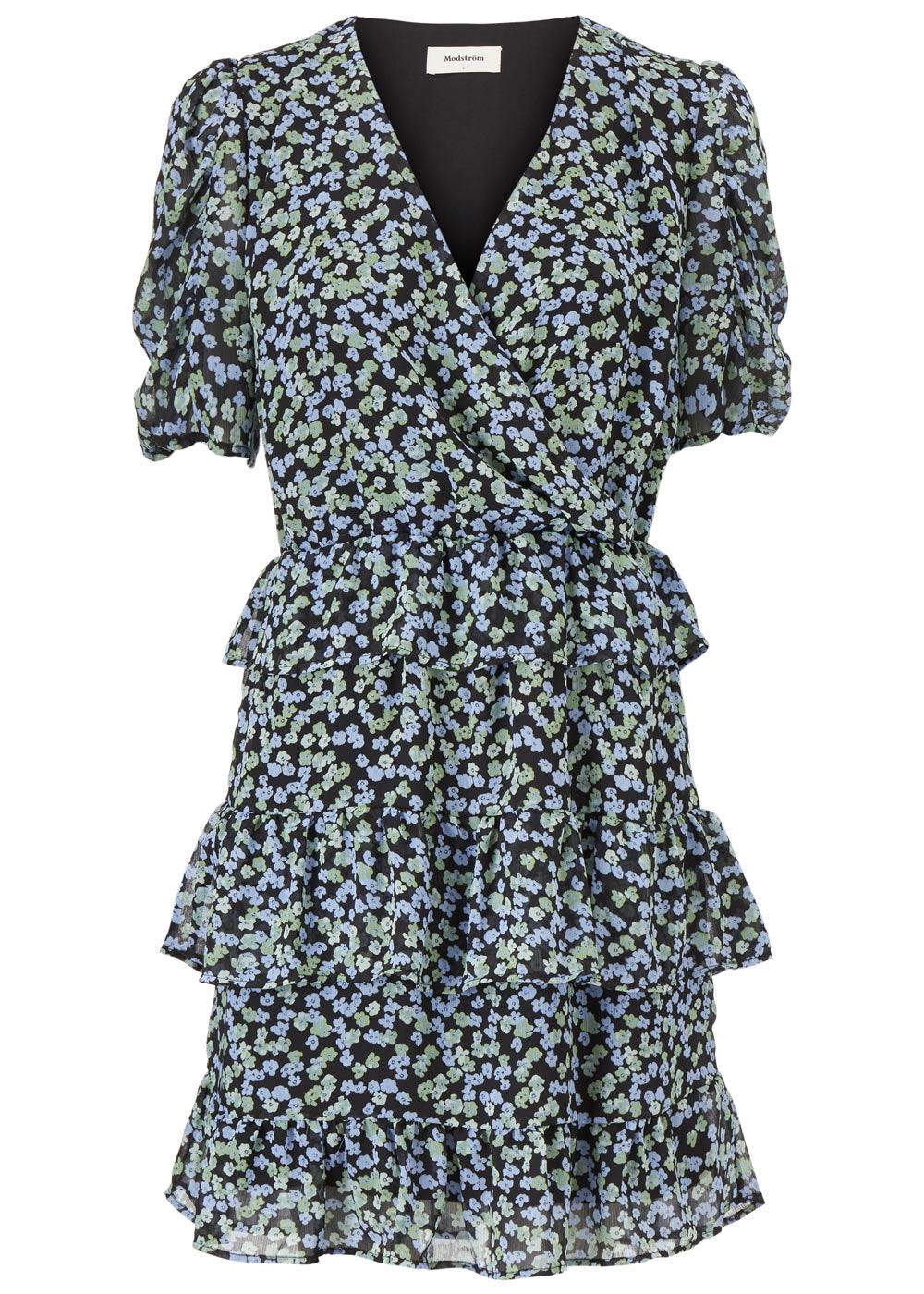 Modström Preloved Earl print dress, varen er en brugt style - Blue Mini Floral