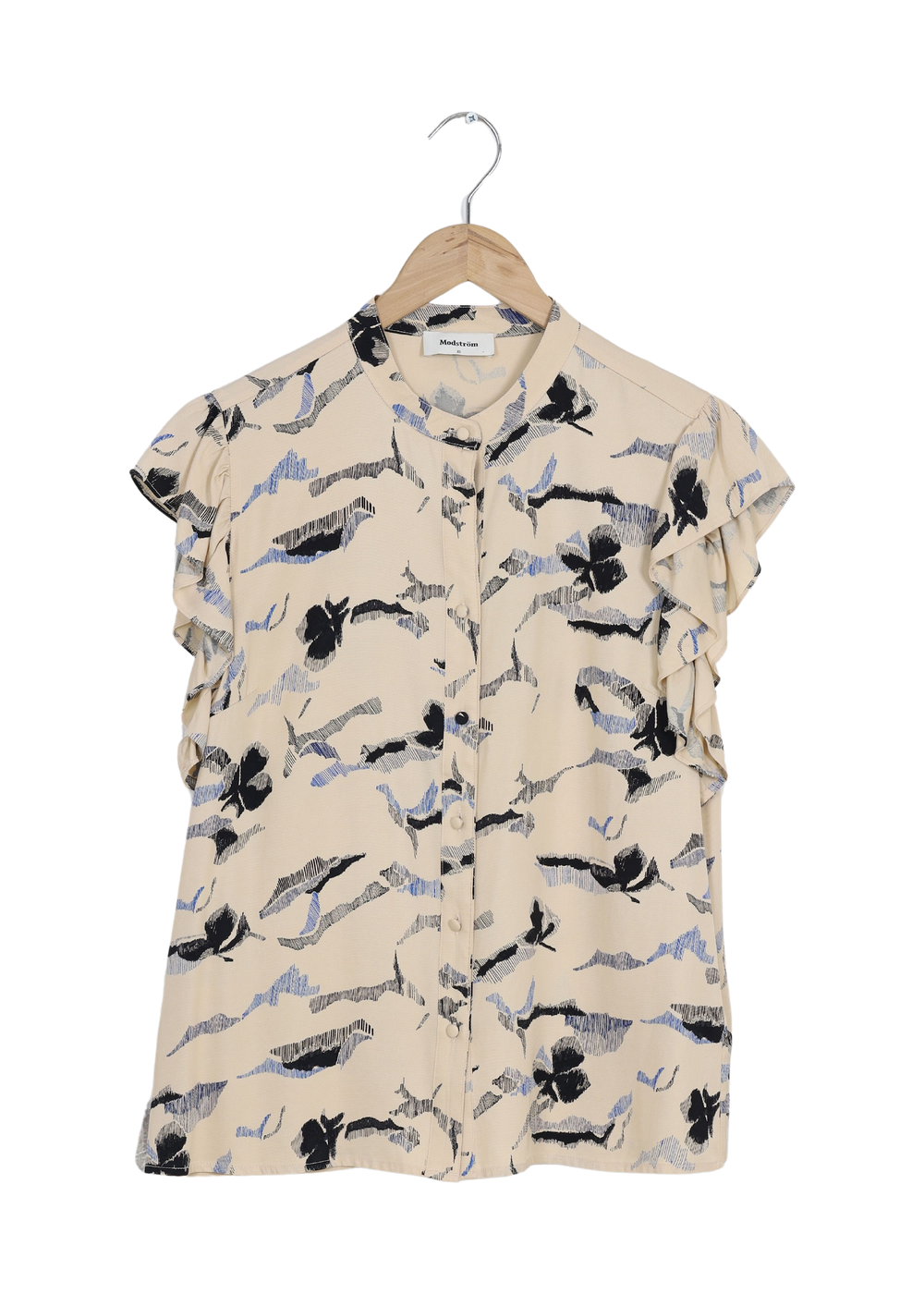 Modström Preloved Mistmd print SS top - Flower Horizon