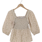 Modström Preloved Tinne print top - Lemon Bloom