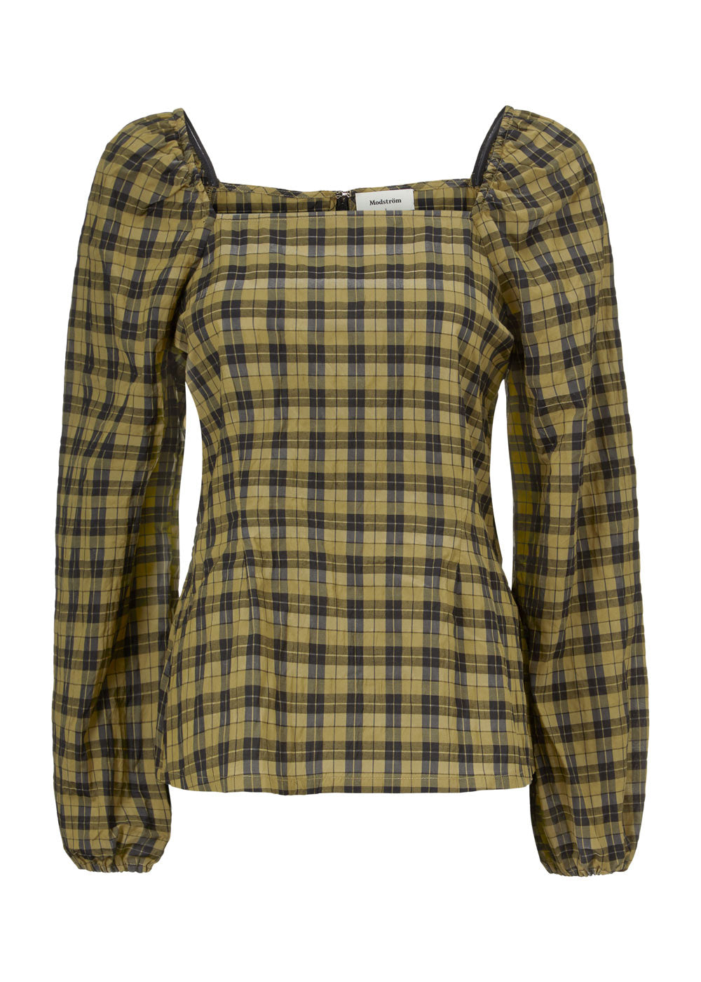 Modström Preloved Truly top - Black Khaki Check