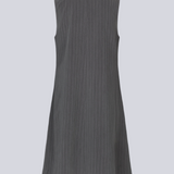 AbrahamMD dress - Grey Pinstripe