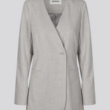 HeartMD fitted blazer - Light grey melange cox