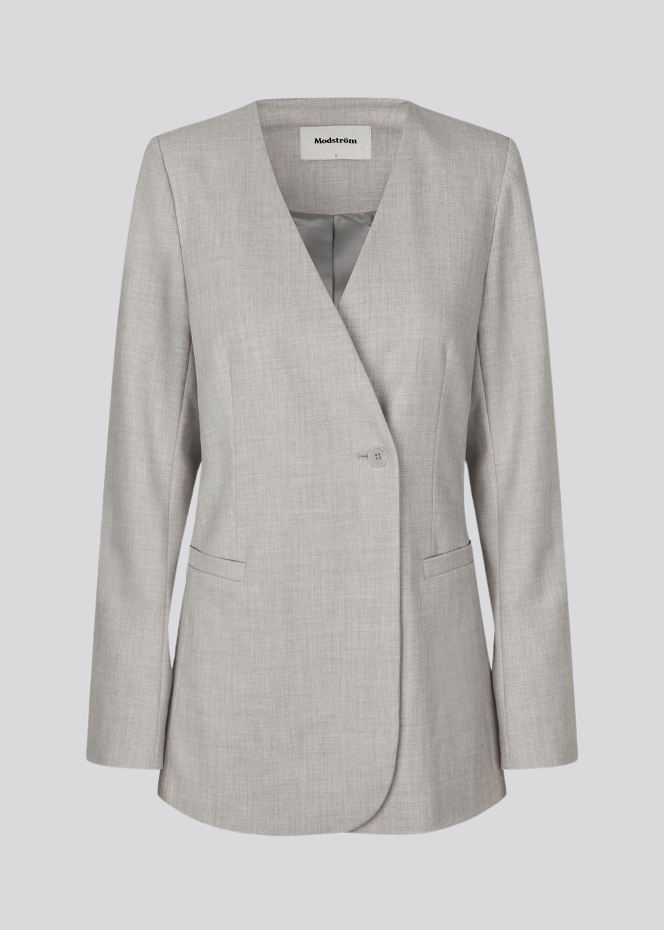 HeartMD fitted blazer - Light grey melange cox