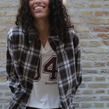 Tappomd shirt - Seal Brown Tartan