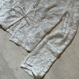 TildeMD ls lace top - Soft White