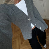KlaytonMD cardigan - Grey Melange