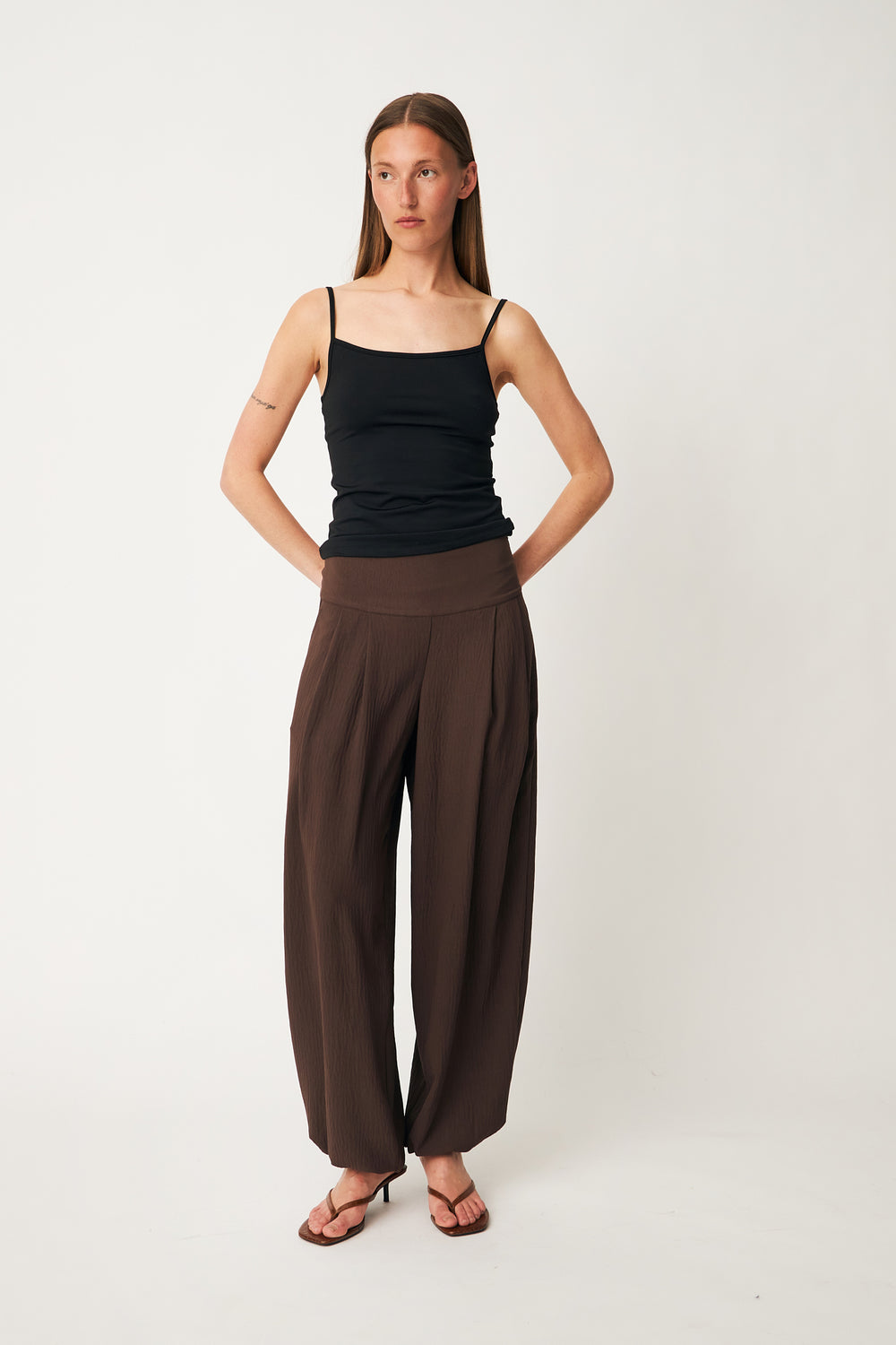 Tullemd pants - Seal Brown