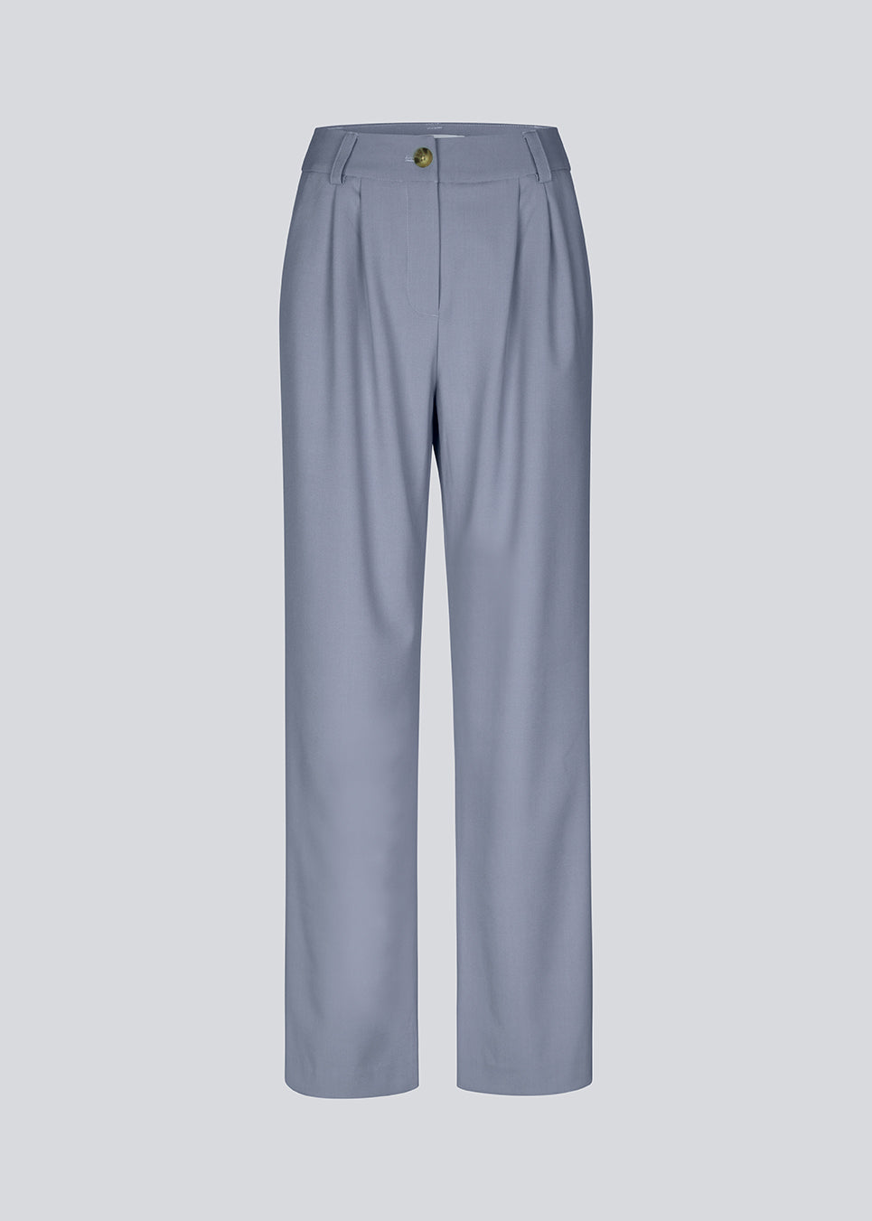 Bukser med afslappet pasform. AnkerMD wide pants har almindelig talje med læg foran og brede, lange ben. Dekorative paspolerede lommer bagpå og sidelommer.