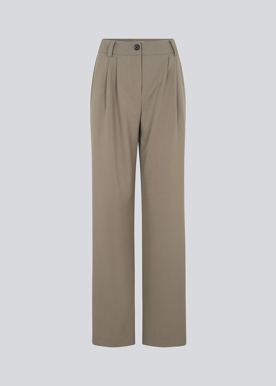 Bukser med afslappet pasform i den populære farve: Spring Stone. AnkerMD wide pants har almindelig talje med læg foran og brede, lange ben. Dekorative paspolerede lommer bagpå og sidelommer.