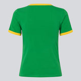 Fitted t-shirt med Brasilien-logo. AstaMD Brasil T-Shirt er designet med kontrastkanter på korte ærmer og rund halsudskæring. En sporty og moderne t-shirt, perfekt til hverdags- og casual looks.