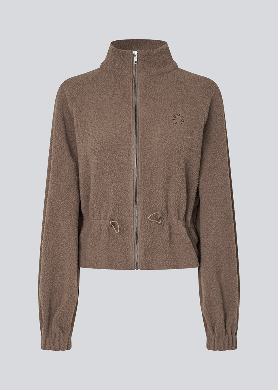 Fleecetrøje med moderne, sporty detaljer. BadraMD Jacket er fremstillet i 100% genanvendt polyester og har lynlåslukning, diskret brystlogo, elastik ved ærmerne og justerbar snor i taljen.