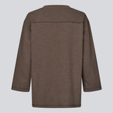 3/4-ærmet tyk t-shirt med logo. BambooMD T-Shirt er fremstillet i 100% økologisk bomuld, har rund hals og løs pasform i et tykt, komfortabelt materiale – en cool og effortless style til hverdagslooks.