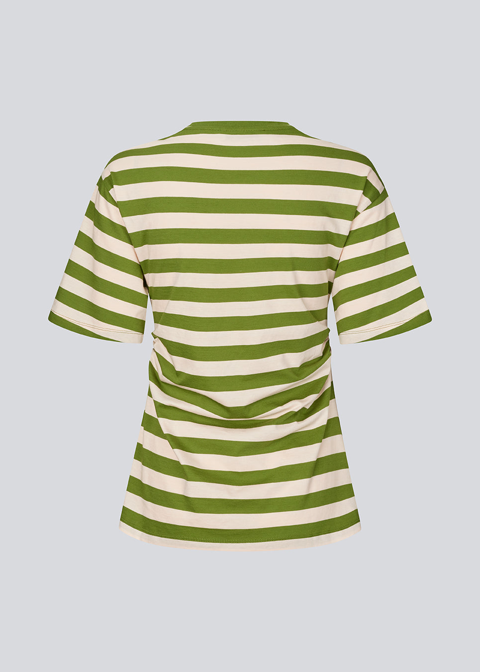 Figursyet stribet t-shirt med diskret brystlogo. Barneymd T-Shirt har korte, brede ærmer, rund halsudskæring og flatterende rynkesyninger i siden – en chic og sporty must-have til den stilrene garderobe.
 