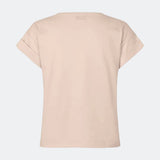 T-shirt i økologisk bomuld med en smule kortere længde. BrazilMD short t-shirt har rund hals og opsmøgede ærmer.