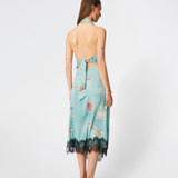 Carinamd print dress - Aqua Flower