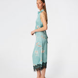 Carinamd print dress - Aqua Flower