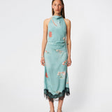 Carinamd print dress - Aqua Flower