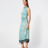 Carinamd print dress - Aqua Flower