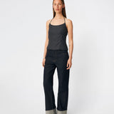 Cirkelinemd top - Dark Grey Melange