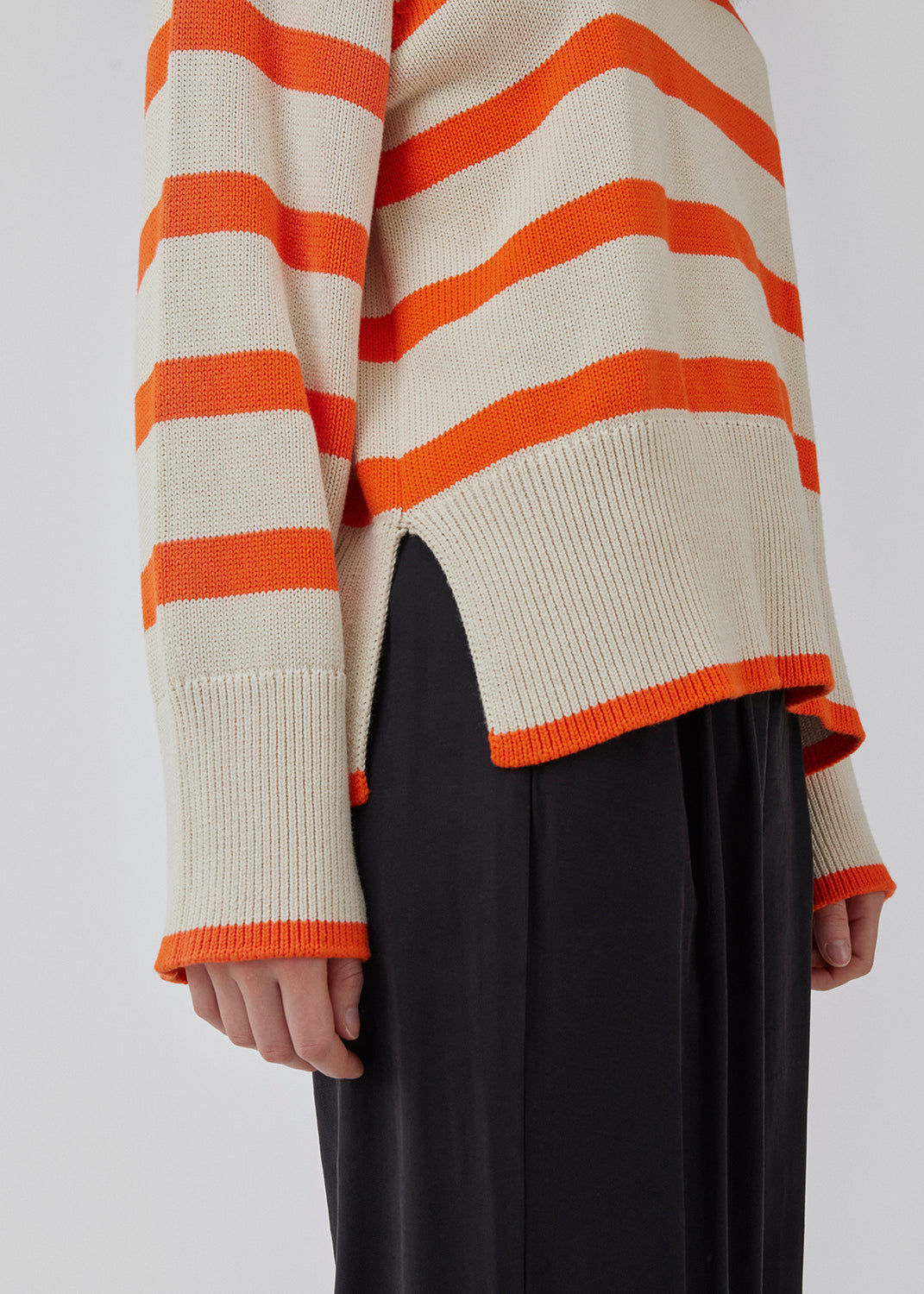 CorbinMD stripe o-neck - Summer Sand Flame