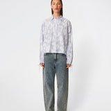 Cristanmd shirt - Blue striped jacquard