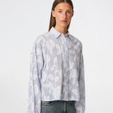 Cristanmd shirt - Blue striped jacquard