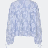 Cristanmd shirt - Blue striped jacquard