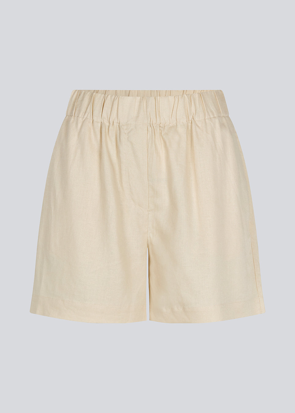 Shorts i summer sand med afslappet fit, brede ben og beklædt elastiktalje. DarrelMD shorts er fremstillet i et hørmateriale.&nbsp;
