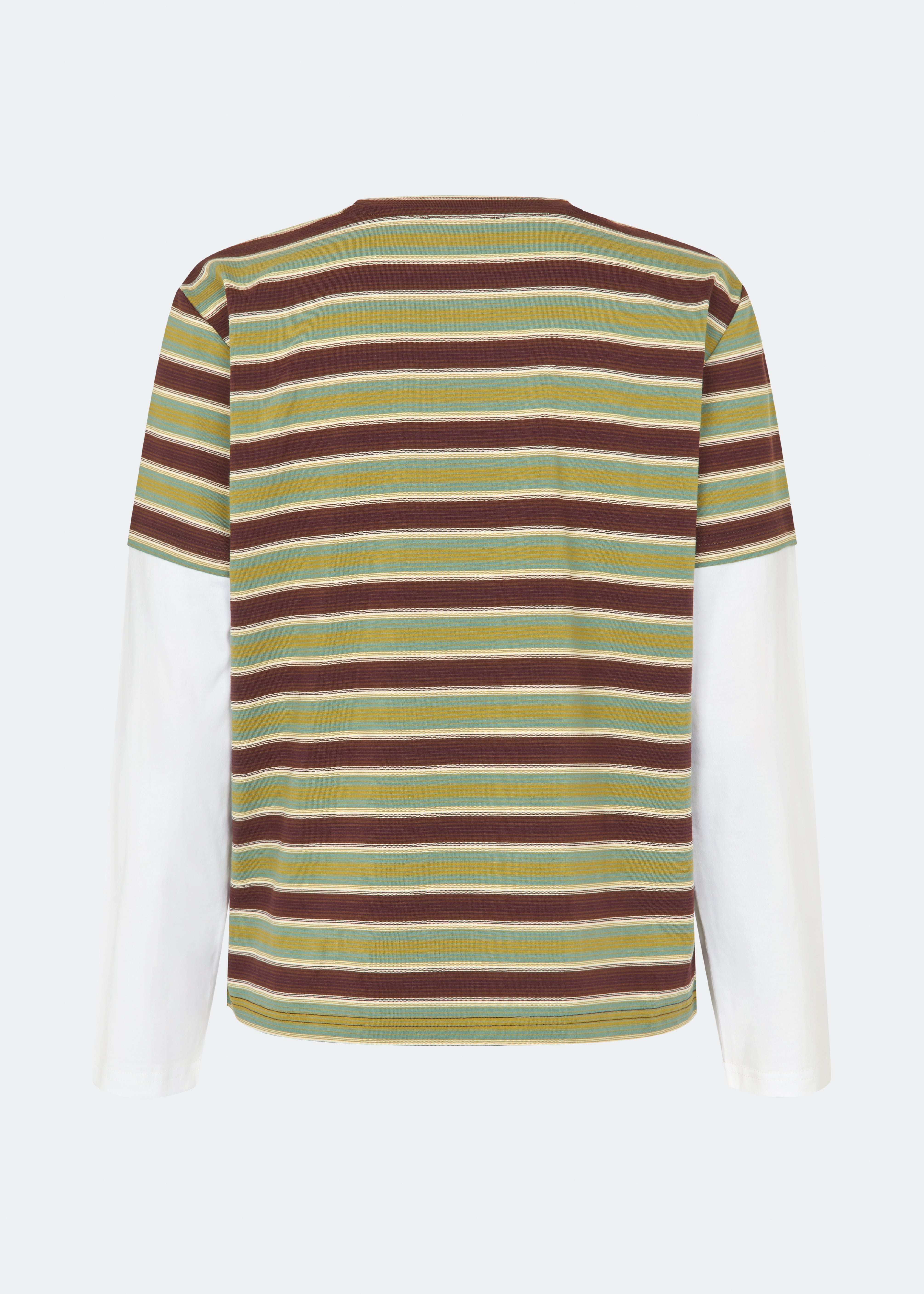 Denismd Contrast Tee er en lag-på-lag inspireret T-shirt, der kombinerer et stribet ribmateriale med kontrastærmer for et afslappet og moderne udtryk. Den løse pasform, runde halsudskæring og det broderede Modström-logo på brystet tilfører et sporty touch. Style den med jeans, cargo pants eller skræddersyede bukser for et casual hverdagslook.
