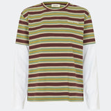 Denismd contrast t-shirt - Windsor Green Stripe