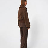 Dyvekemd cardigan - Seal Brown