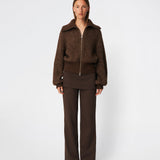 Dyvekemd cardigan - Seal Brown