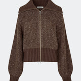 Dyvekemd cardigan - Seal Brown