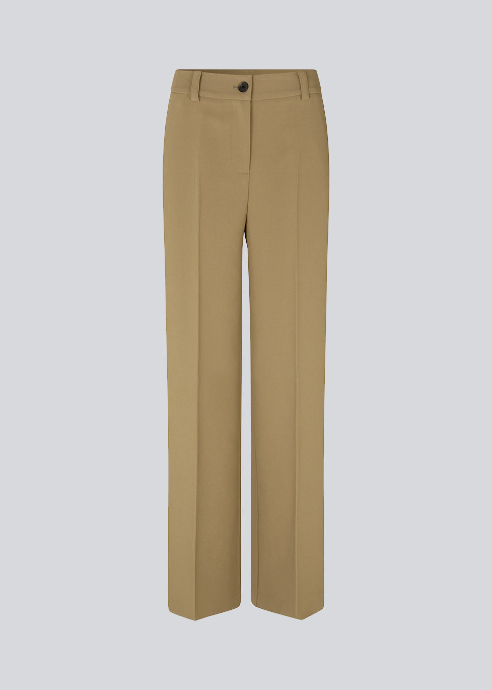 Gale pants i farven Dune har et klassisk design. Buksen har lige, vide ben med pressefolder som skaber et elegant udtryk. Indersøm (S/36): 83 cm Bukserne forlænges med 0,5 cm for hver størrelse.  Modellen er 177 cm og har en størrelse S/36 på.  Style bukserne med matchende blazer 