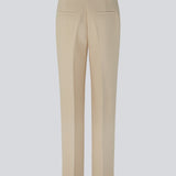 Gale pants i Powder Sand har et klassisk design. Buksen har lige, vide ben med pressefolder som skaber et elegant udtryk. Indersøm (S/36): 83 cm Bukserne forlænges med 0,5 cm for hver størrelse. Style bukserne med matchende blazer: Gale blazer eller GaleMD straight blazer.