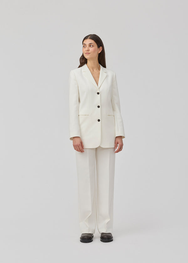 GaleMD slim blazer - Soft White