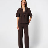 Galemd SS blazer - Seal Brown