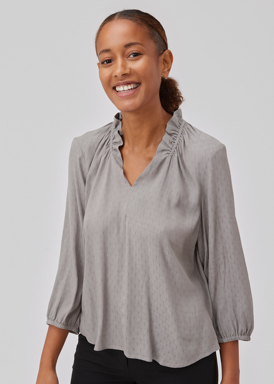 GilliganMD top - Steeple Gray