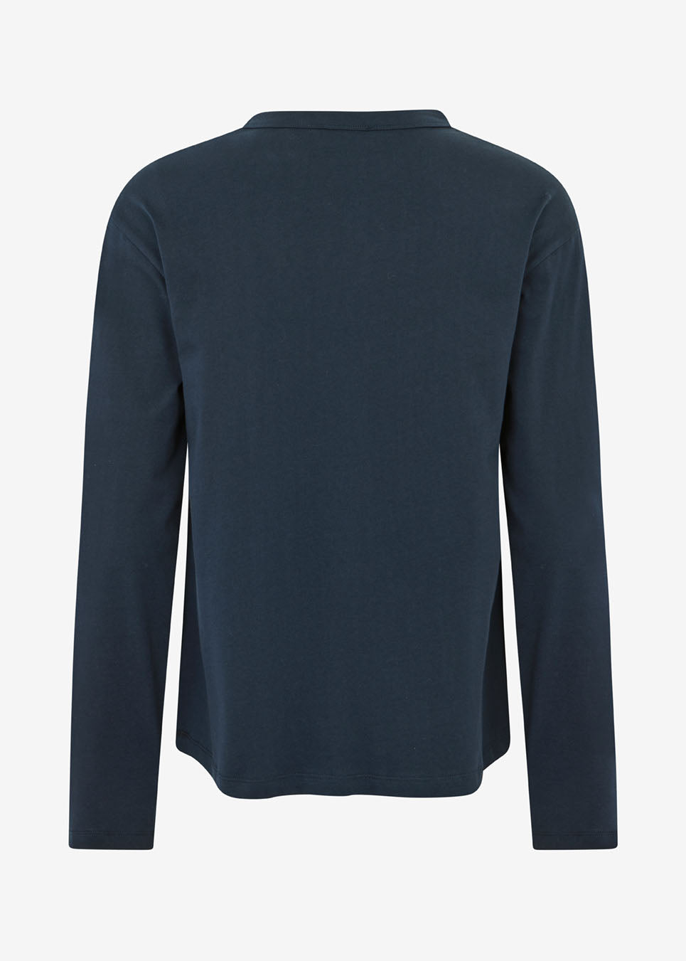Langærmet t-shirt i bomuldsjersey. HellenMD LS t-shirt har en afslappet pasform med vidde, brede ærmer og rund hals.