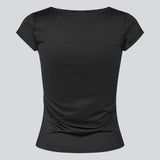 Himamd drapy t-shirt - Black