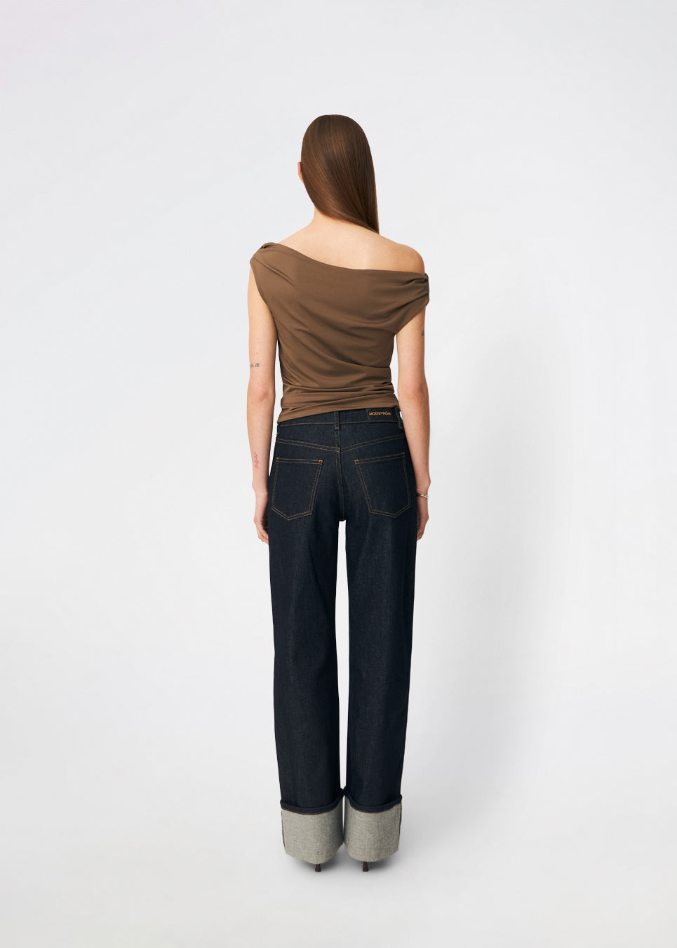 Himamd off-shoulder top - Chocolate Chip
