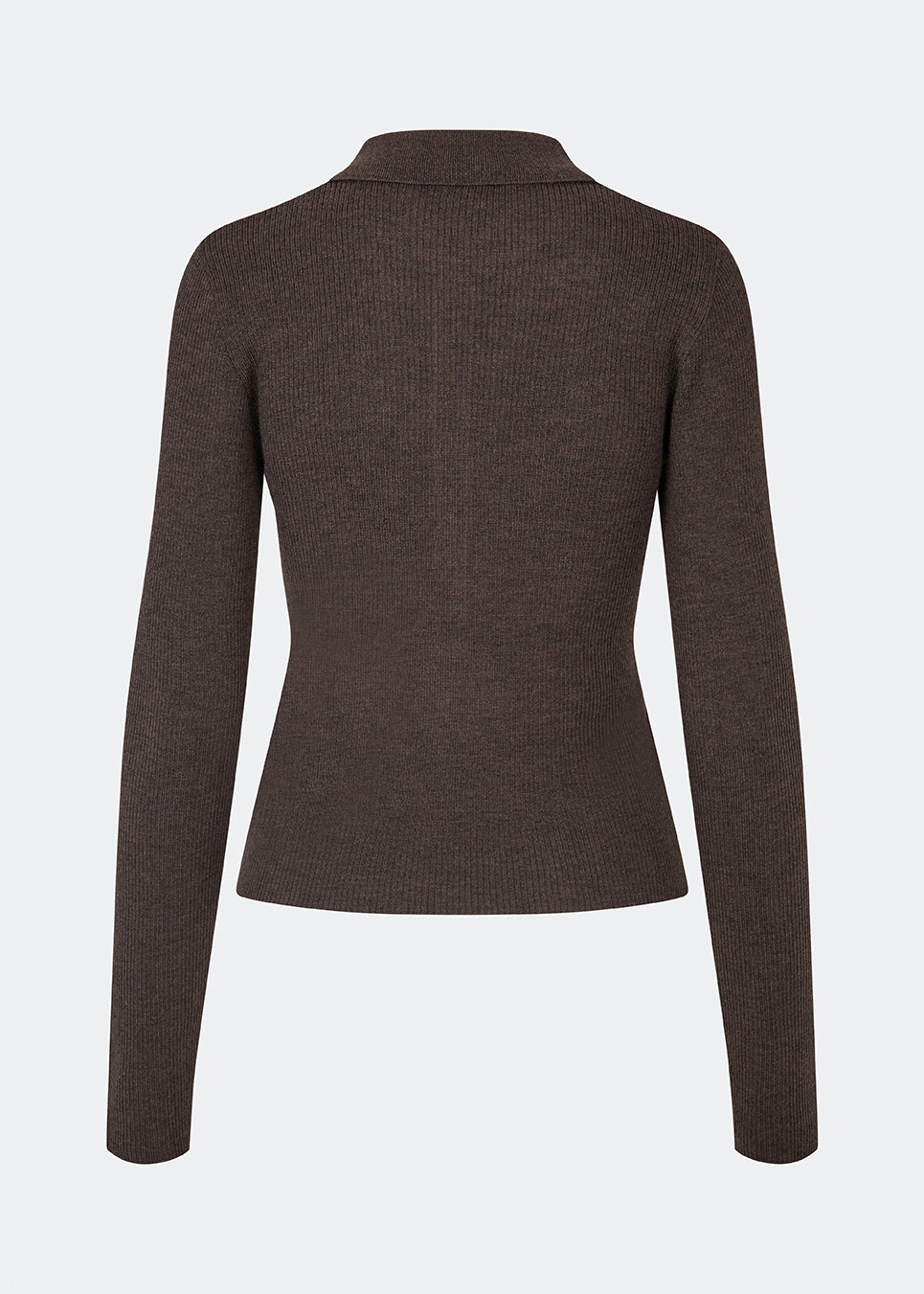 Tætsiddende cardigan i blød ribstrik af uld. HirokiMD cardigan har krave, knapper foran og lange ærmer med slids og knapper.&nbsp;