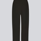 Bukser i sort med afslappet udtryk og pasform i kvalitet af bomuld og hør. HonorMD pants har løse ben og mellemhøj talje med bred elastikkant. Modellen er 175 cm og har en størrelse S/36 på.
