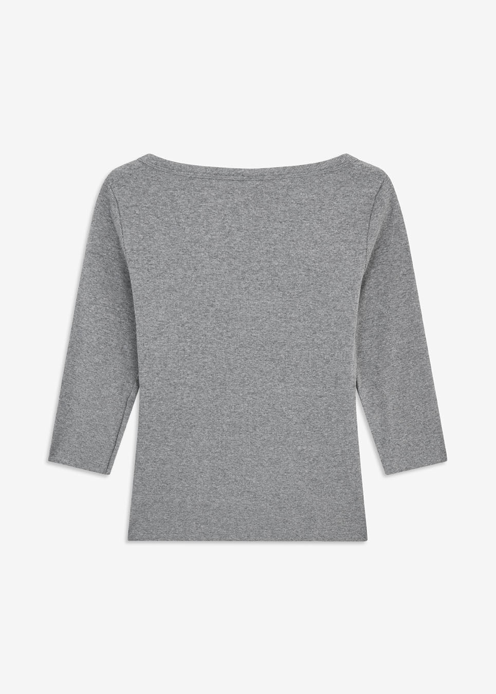 Igormd boatneck t-shirt - Dark Grey Melange