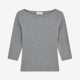 Igormd boatneck t-shirt - Dark Grey Melange