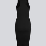 Lækker basic kjole i en blød bomuldsrib. IgorMD dress i farven sort har en tætsiddende pasform med bryderryg og er perfekt at style til et sporty og afslappet look. Modellen er 173 cm og har en størrelse S/36 på