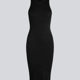 Lækker basic kjole i en blød bomuldsrib. IgorMD dress i farven sort har en tætsiddende pasform med bryderryg og er perfekt at style til et sporty og afslappet look. Modellen er 173 cm og har en størrelse S/36 på
