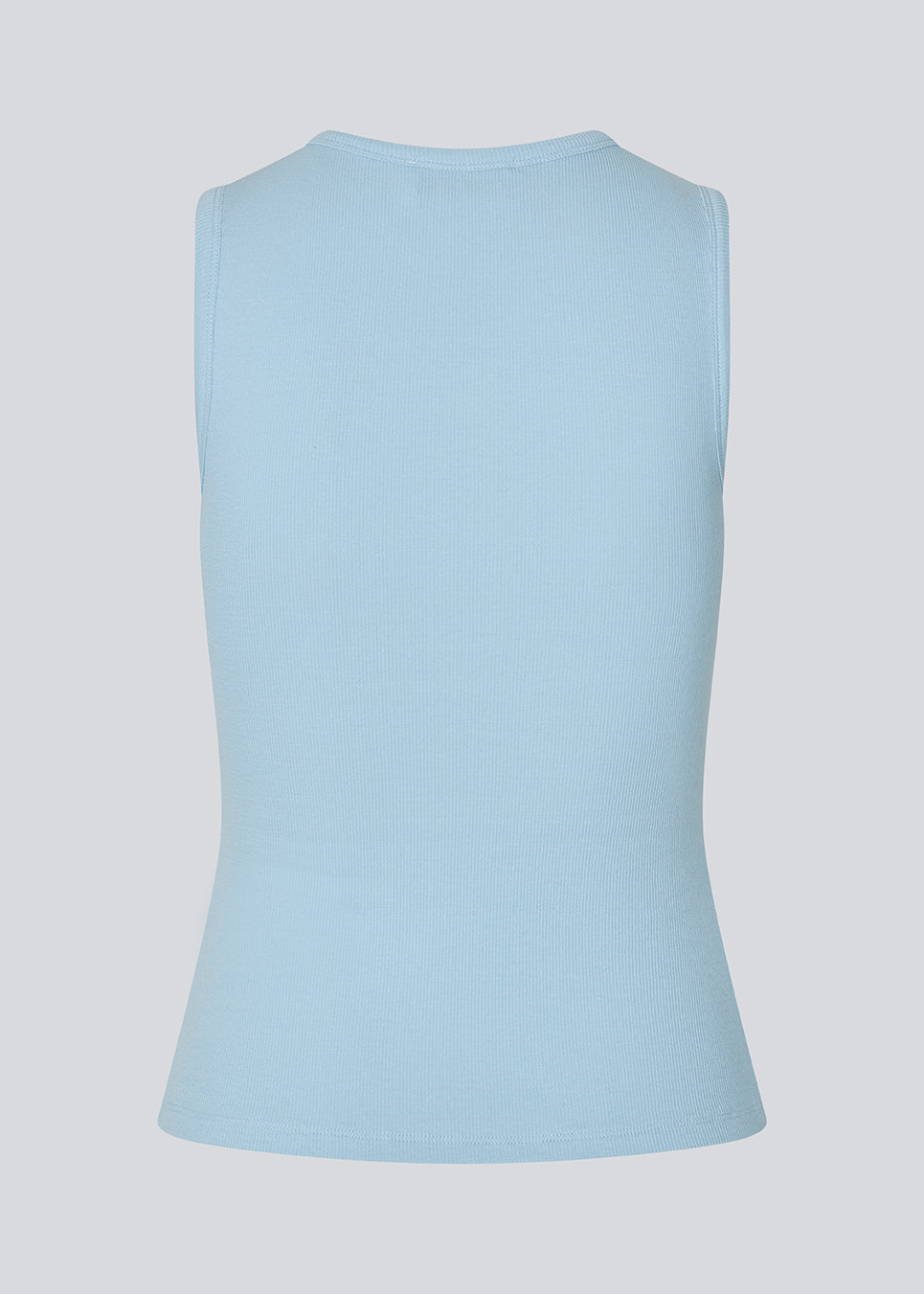 Ærmeløs top i ribbed bomuldsjersey. Igormd tank top har en tætsiddende pasform og en rund halsudskæring, cropped pasform med lange ærmer.